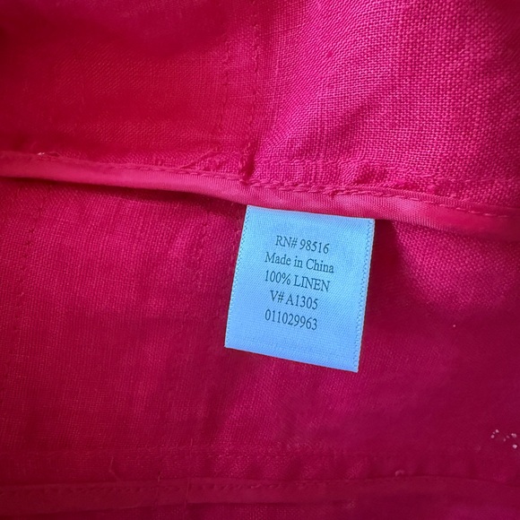 Coldwater Creek 100 % Linen Jacket Sz 10 - Picture 7 of 12